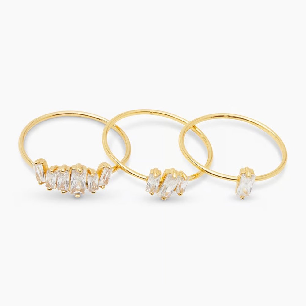 Gorjana Amara Size 8 ring set